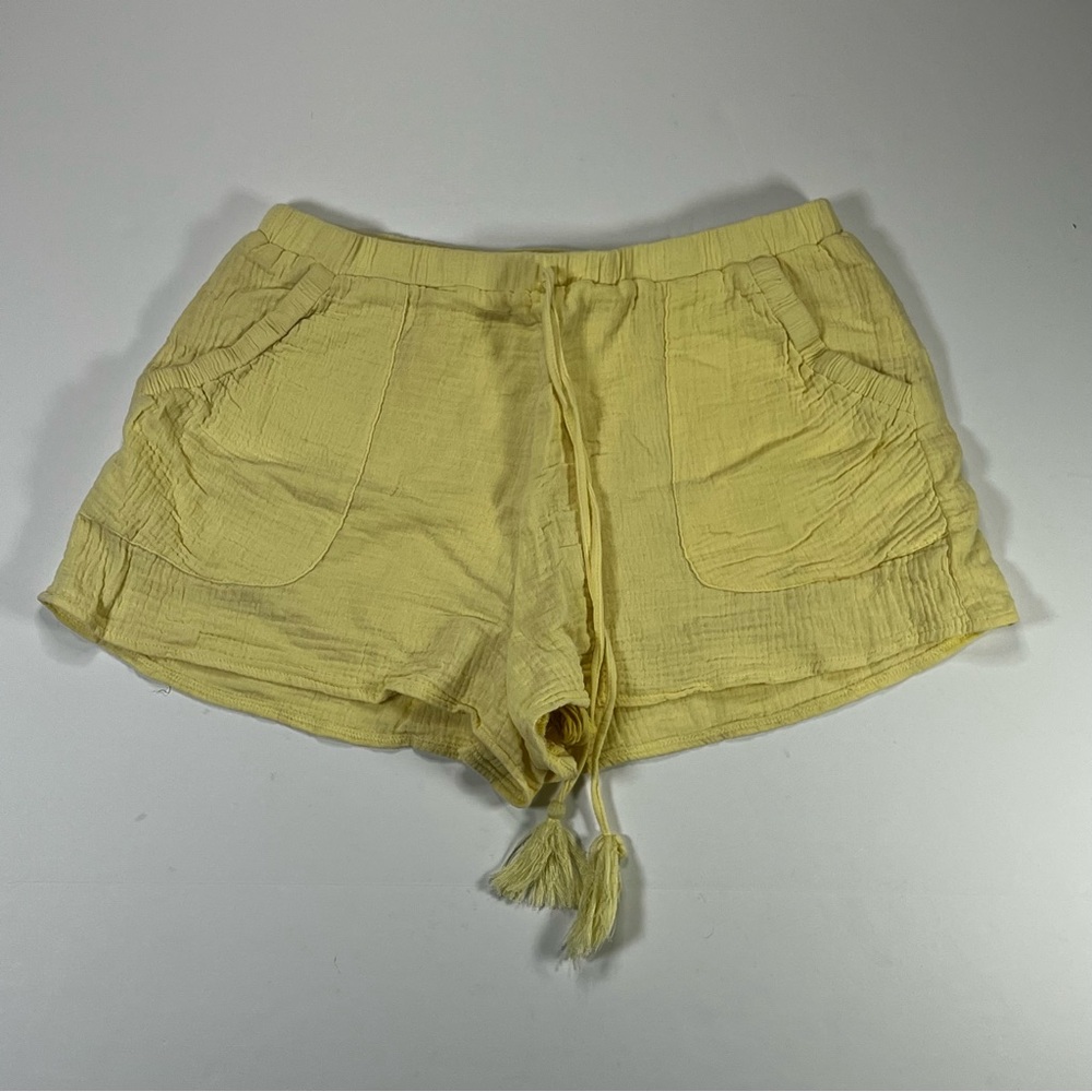 Altar'd State Light Yellow High Waist Women's Shorts L